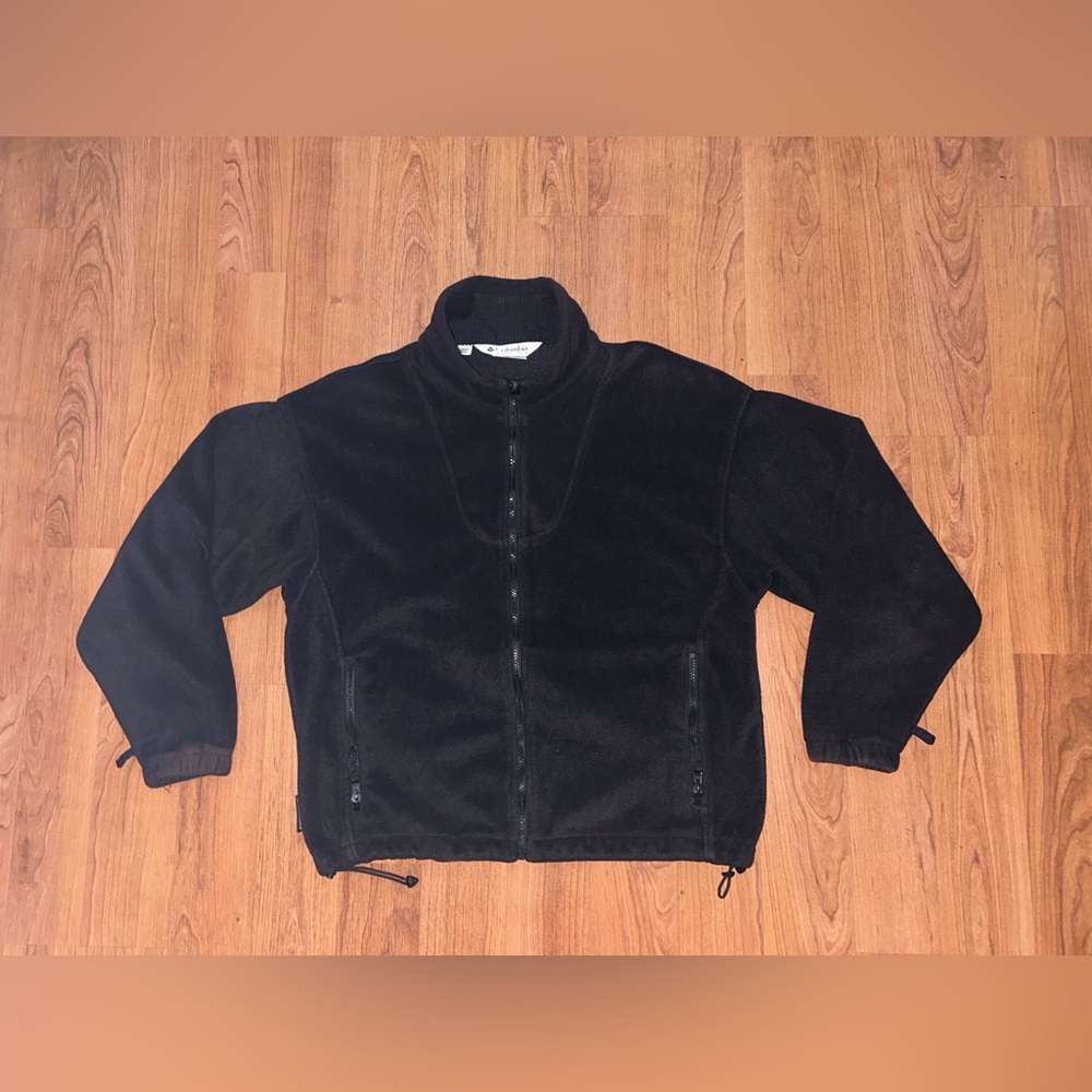 Women’s heavyweight fleece Columbia zip up jacket Size Large